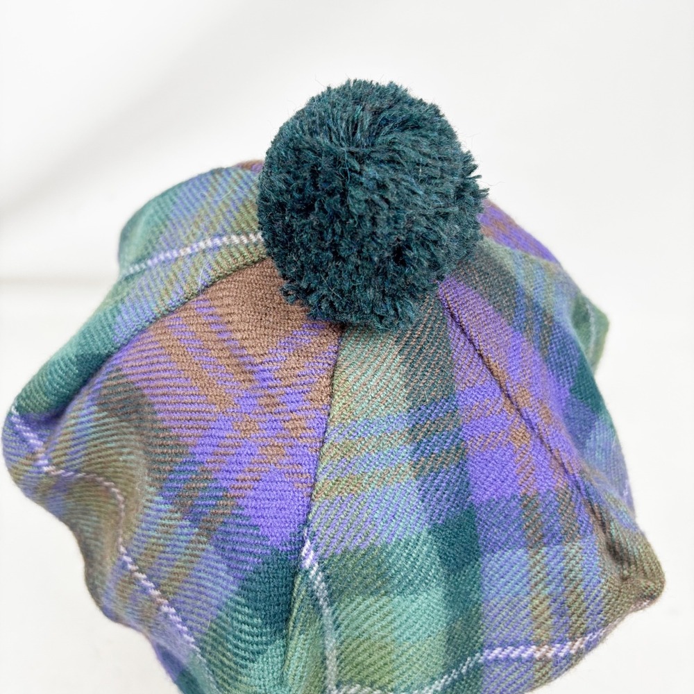 Lochcarron of Scotland Isle of Skye Tartan Wool Tam O Shanter Beret Hat NWT - Picture 2 of 7